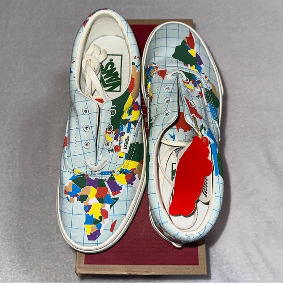 Vans Save Our Planet World Map Shoes - Picture 2 of 9